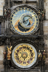 Astronomical clockand figures in Prague