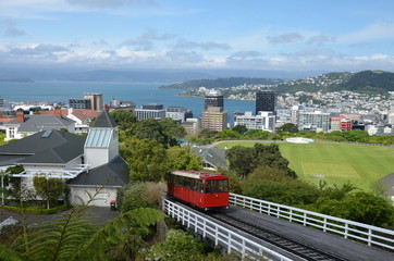 Fototapeta na wymiar Kolejka linowa w Wellington
