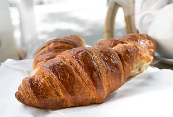 coffee and croissants