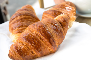 coffee and croissants