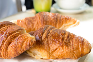 coffee and croissants