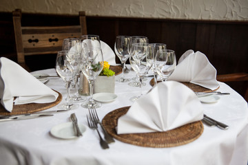 Belle table préparée