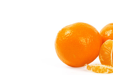 Mandarin isolated on white background