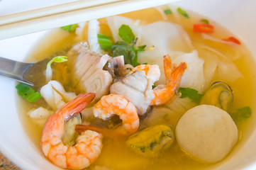 Seafood and Noodles