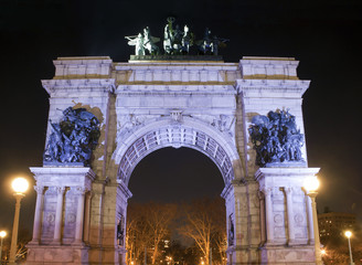 Fototapeta na wymiar Soldiers and Sailors Arch Grand Army Plaza