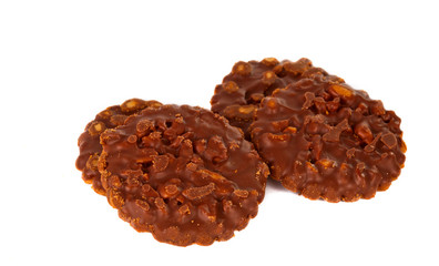 cookies with chocolate isolated