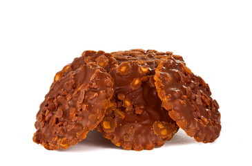 cookies with chocolate isolated