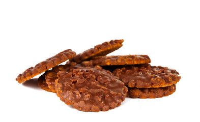 cookies with chocolate isolated