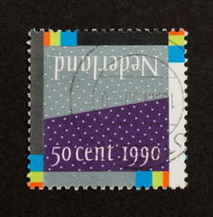 HOLLAND - CIRCA 1980: Stamp printed in the Netherlands