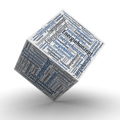 Energiekonzept - W&uuml;rfel / Cube