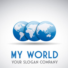 Logo World # Vector