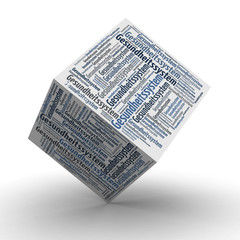 Gesundheitssystem - W&uuml;rfel / Cube