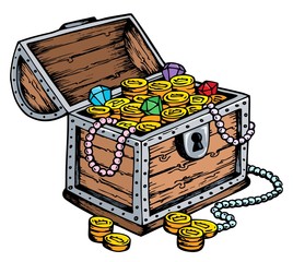 Treasure chest drawing - 42121253