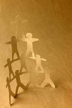 Human pyramid