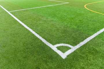 Artificial turf football field
