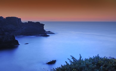 Sunset at the cliffs.