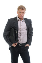 Handsome young businessman