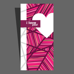 Valentines card - I love you