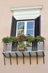 Fototapeta na wymiar balcone con piante