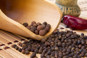 Black peppercorns