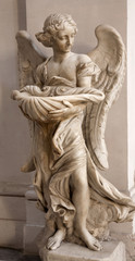 Fototapeta na wymiar Rome - angel statue from San Ignacio church