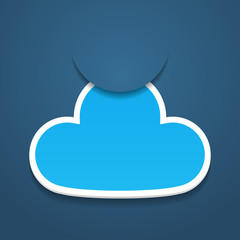 Abstract attach cloud. Vector illustration.