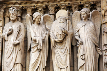 Fototapeta na wymiar Paris, Frankreich. Notre Dame