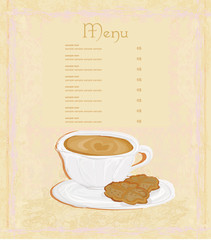 menu coffee shop