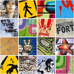 Papier Peint photo Collage de graffitis Art de la rue 2