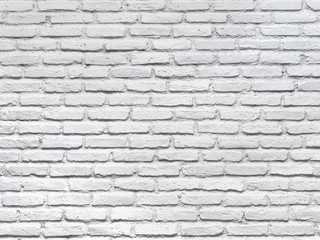 White brick wall for a background