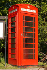 Obraz premium British Red telephone booth