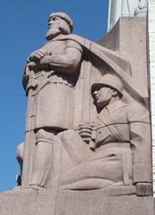 Guards of the Fatherland (Freedom monument, Riga, Latvia)