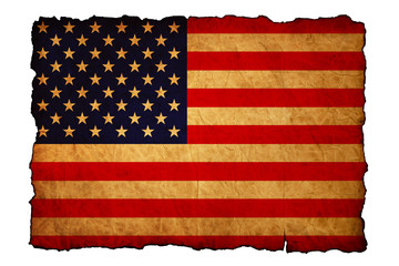 Grunge textured of USA flag for USA Independence Day
