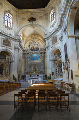 Fototapeta na wymiar Church of St. Chiara. Lecce. Puglia. Italy.
