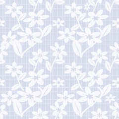 Textured fabric pastel blue seamless pattern