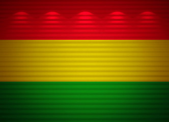 Bolivian flag wall, abstract background