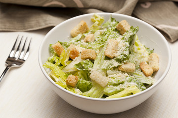 Fresh green Caeser Salad