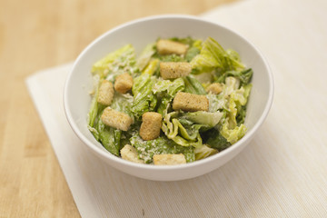 Fresh green Caeser Salad