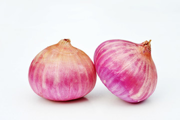 Onion pink isolated on white background