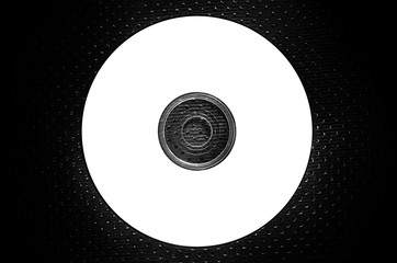 a CD on texture background-white-blank