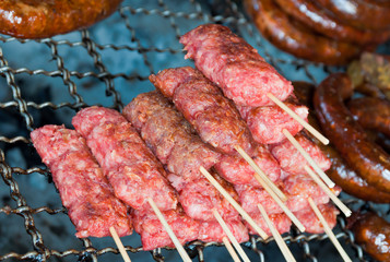 Thai style sausage .