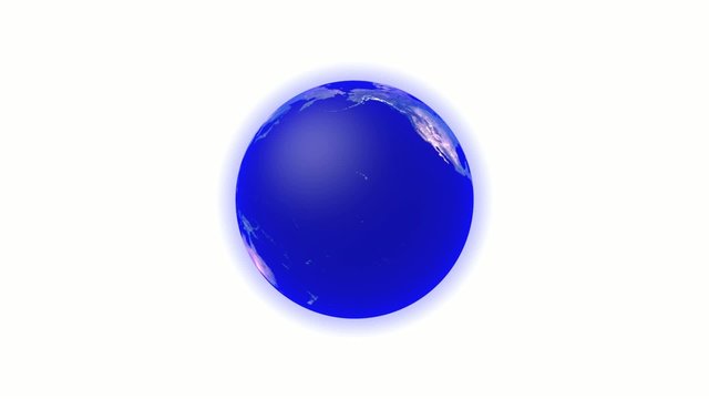 Ein Fussball dreht sich um die Erde (FullHD,30 FPS)