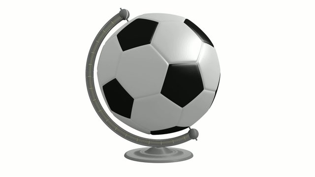 Fussball im Globus der sich dreht (FullHD,30FPS)