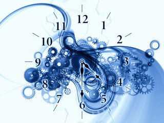 Abstract clock background