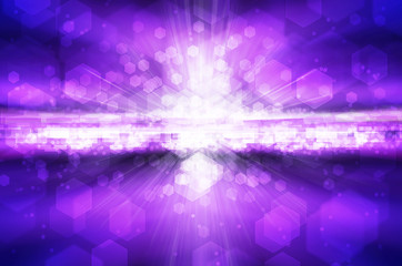 Abstract background in pink,purple  made of scattered Hexagon