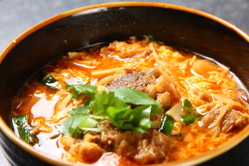 Korean hot soup