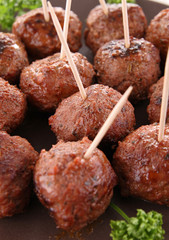 grilled meatballs