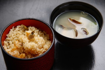 Rice and miso-soup