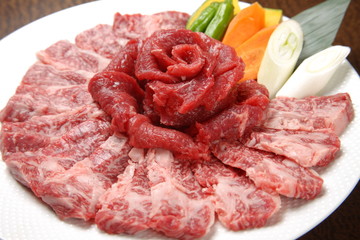 sliced raw beef for Korean beef barbecue