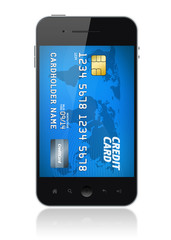 Mobile phone payment concept